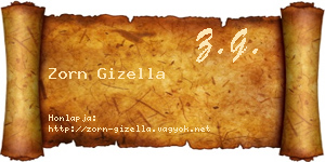 Zorn Gizella névjegykártya